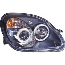 Mercedes SLK R170 96-02 Black Projector Headlamp w Ring